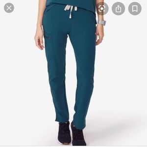 FIGS CARIBBEAN BLUE YOLA SKINNY SCRUB PANTS